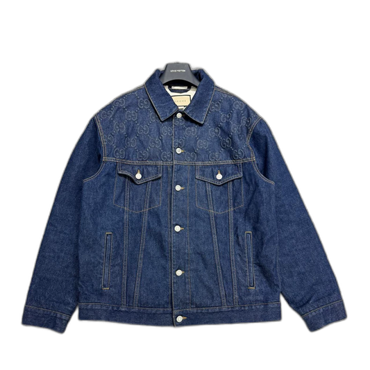 Gucci Embossed Denim Jacket-zp