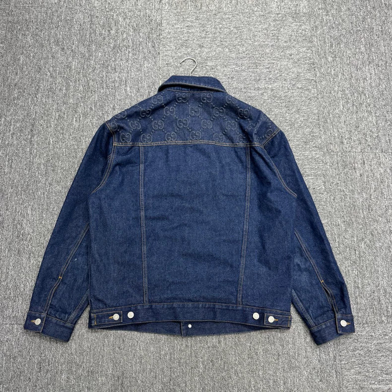 Gucci Embossed Denim Jacket-zp