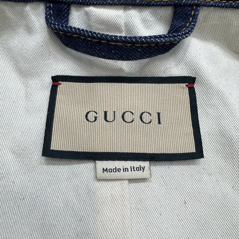 Gucci Embossed Denim Jacket-zp