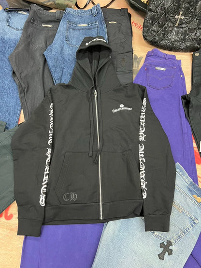 Chrome Hearts Black Hoodie with Graphic Design