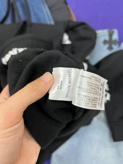 Chrome Hearts Black Hoodie with Graphic Design