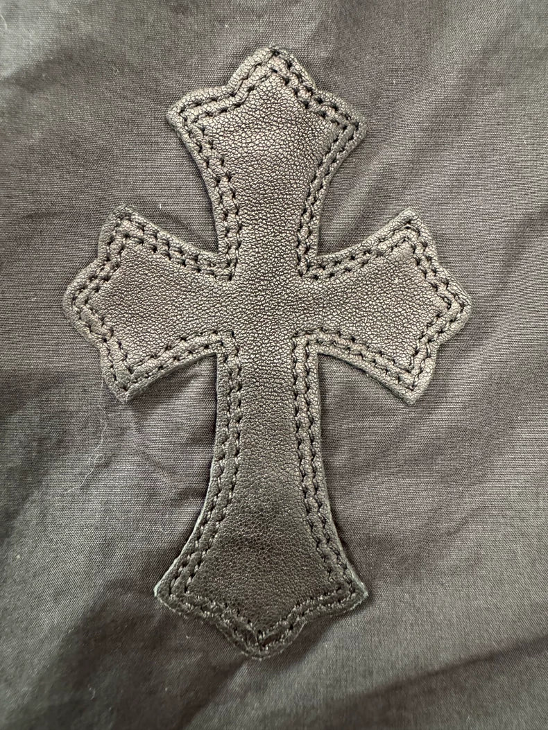 Chrome Hearts Black Batwing Sleeve Shirt-yf