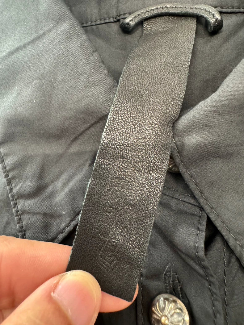 Chrome Hearts Black Batwing Sleeve Shirt-yf