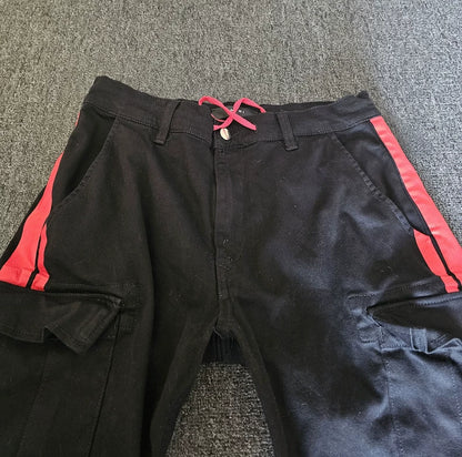 Amiri Black Jeans with Red Stripes-yf