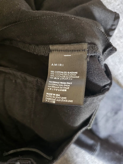 Amiri Black Jeans with Red Stripes-yf