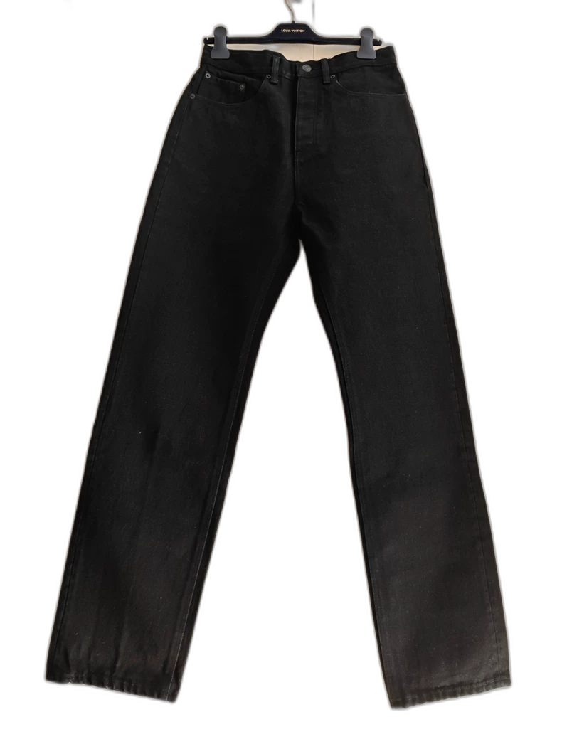 Balenciaga Black Wide-Leg Denim Pants