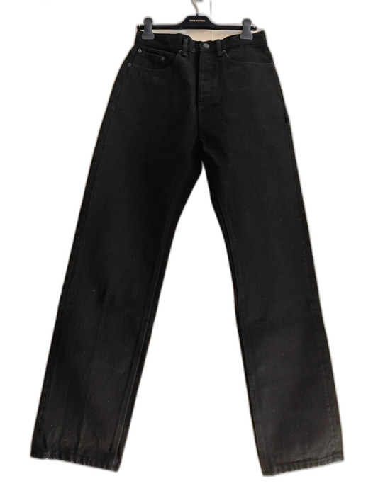Balenciaga Black Wide-Leg Denim Pants