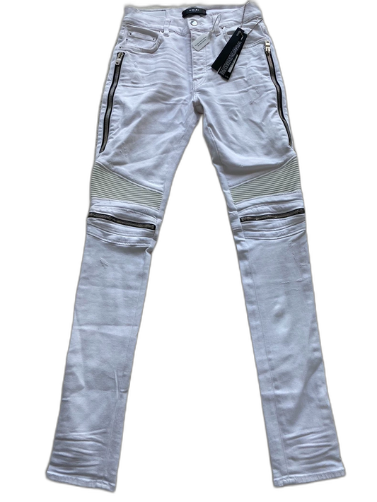 Amiri White MX2 Denim Pants