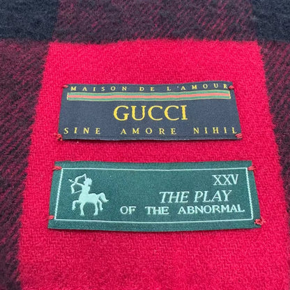 Gucci Thick Wool Plaid Scarf-zp