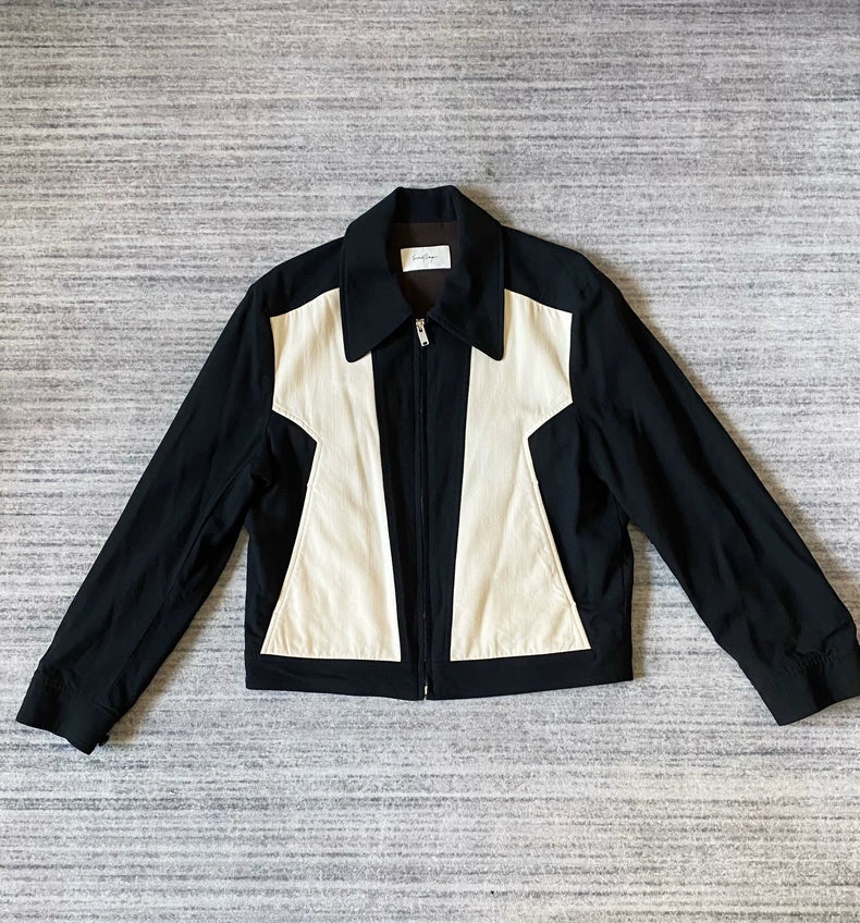 Black and White Western Jacket-zp