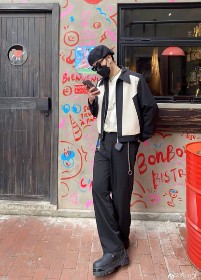 Black and White Western Jacket-zp