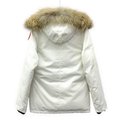 Canada Goose White Fur Hooded Down Jacket-yf