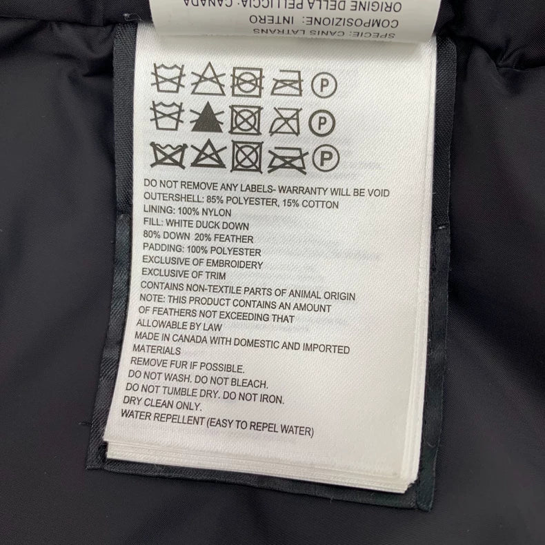 Canada Goose White Fur Hooded Down Jacket-yf