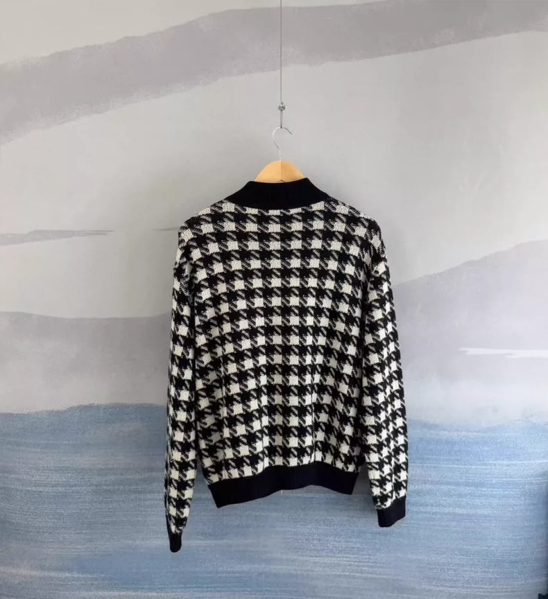 Gucci Black and White Check Jacket