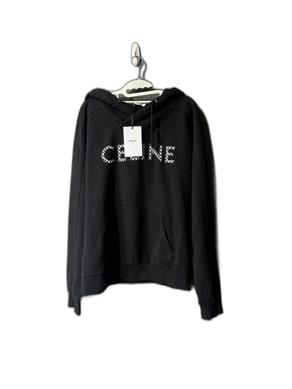 Celine Checkerboard Studded Hoodie