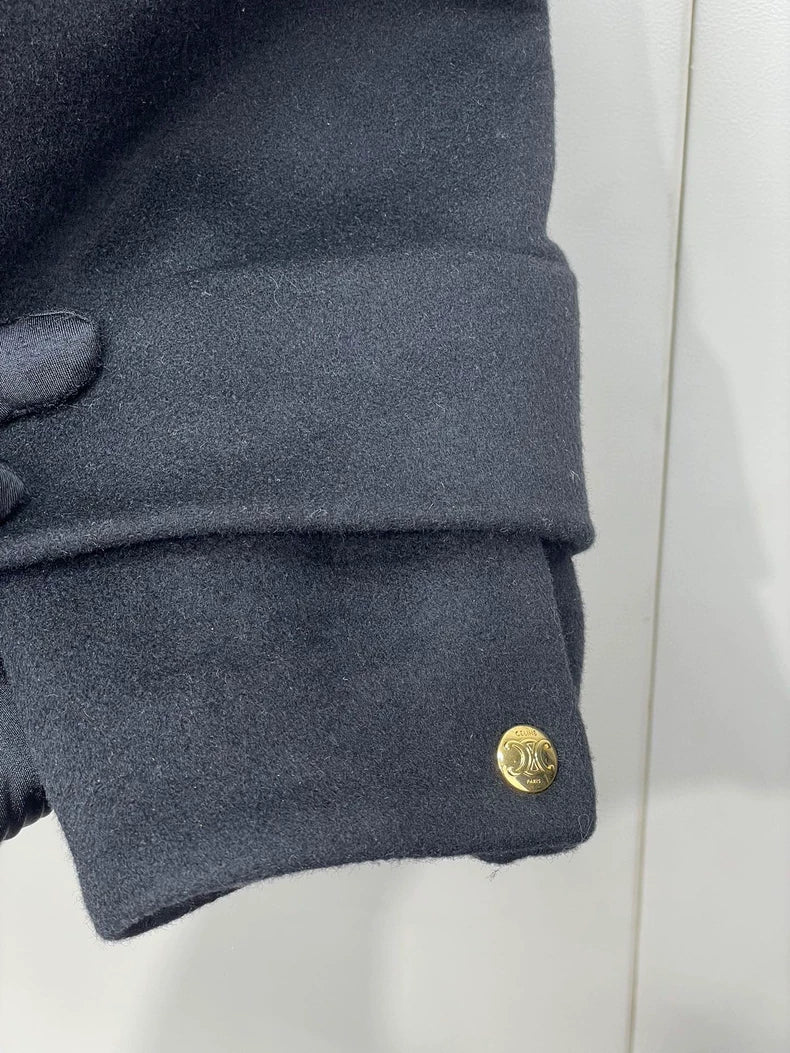 Black Cashmere Celine Coat