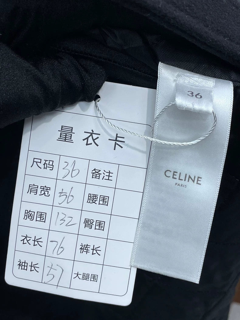 Black Cashmere Celine Coat