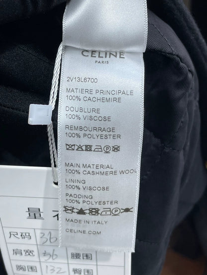 Black Cashmere Celine Coat