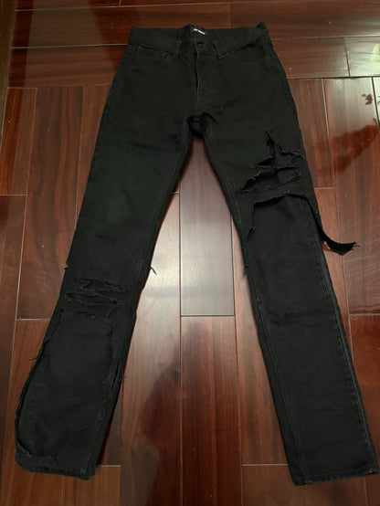 Raf Simons Destroyed Denim Pants