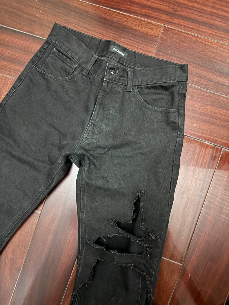 Raf Simons Destroyed Denim Pants