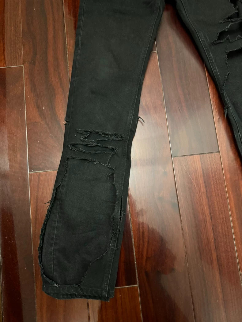 Raf Simons Destroyed Denim Pants