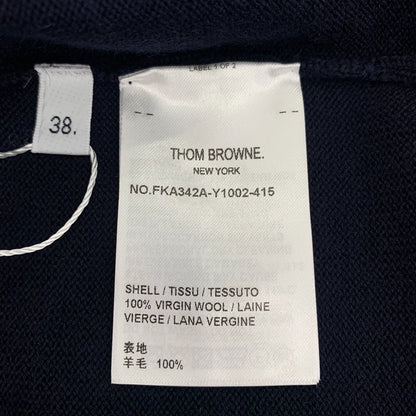 Classic Navy Wool Crew Neck Sweater