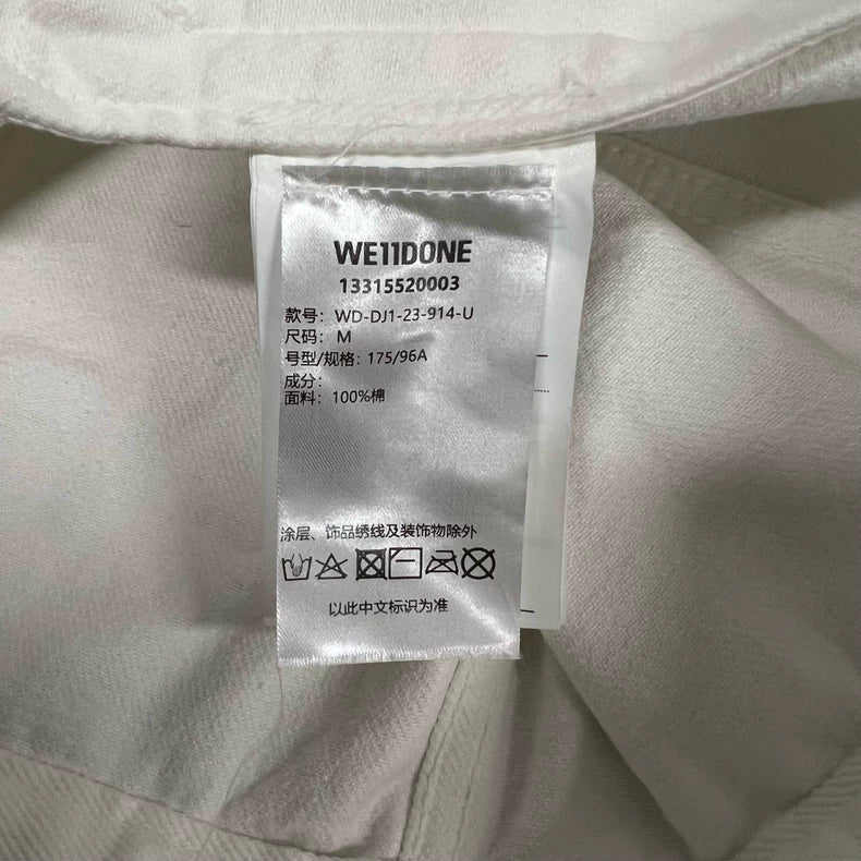 Vintage We11done White Denim Jacket
