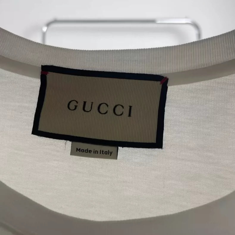 Gucci Logo Print White Short Sleeve T-Shirt