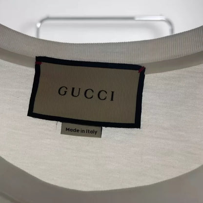 Gucci Logo Print White Short Sleeve T-Shirt