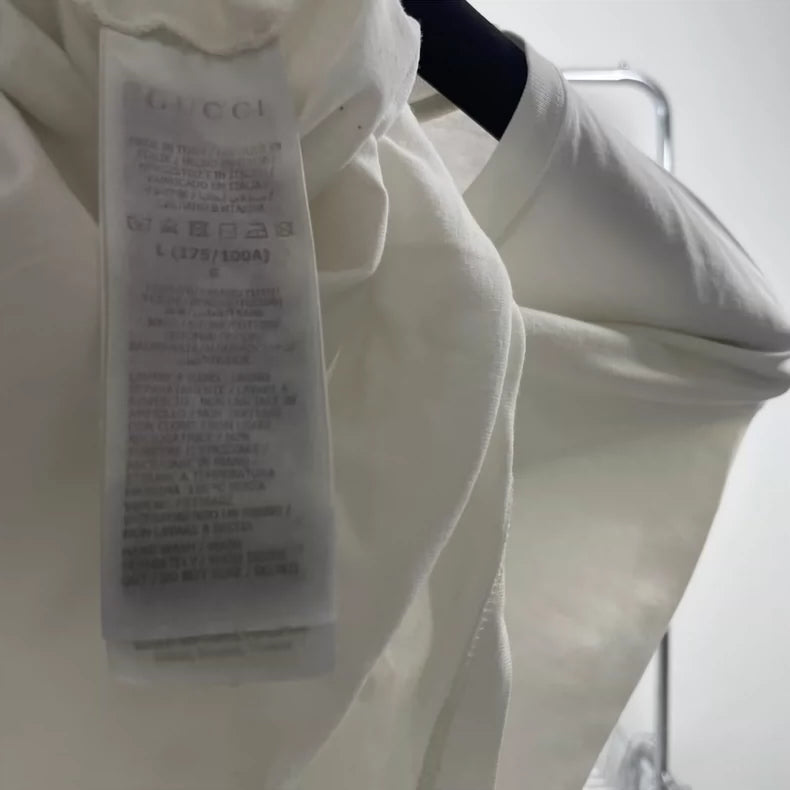 Gucci Logo Print White Short Sleeve T-Shirt