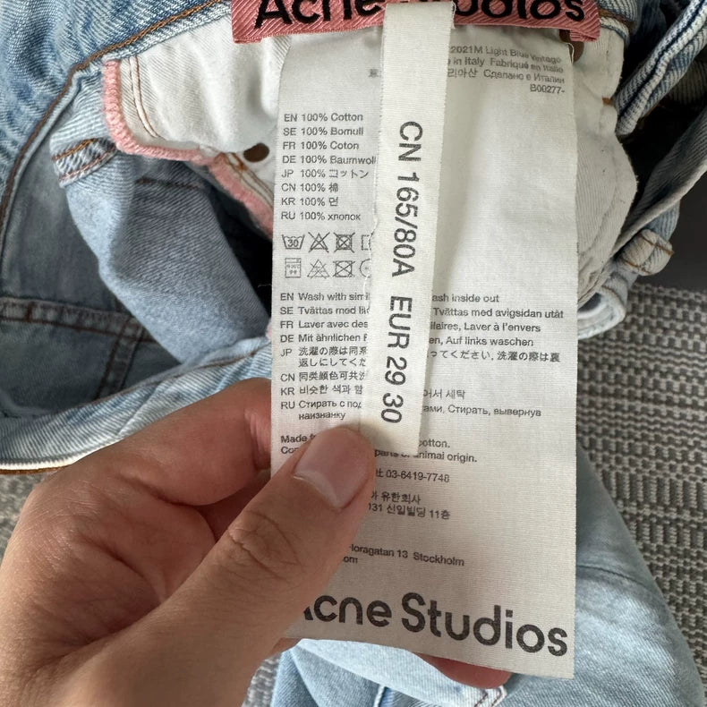 Acne Studios Light Blue Wash Flare Jeans