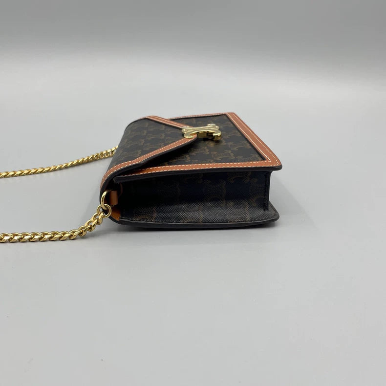 Celine Triomphe Envelope WOC Chain Bag