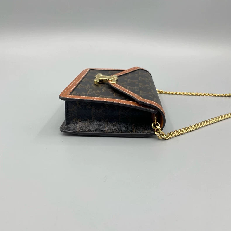 Celine Triomphe Envelope WOC Chain Bag