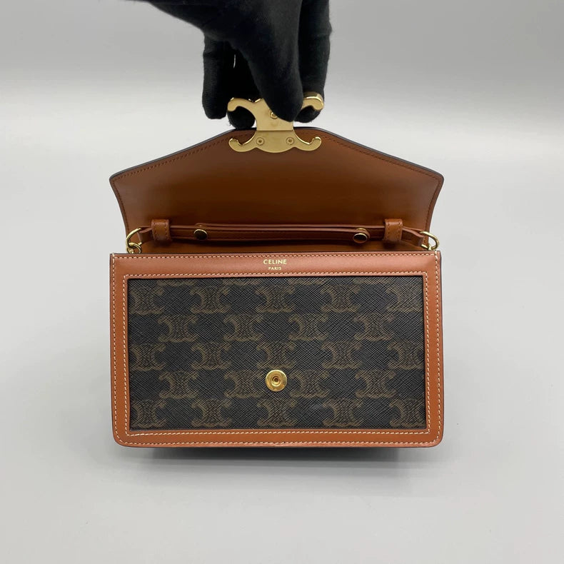 Celine Triomphe Envelope WOC Chain Bag