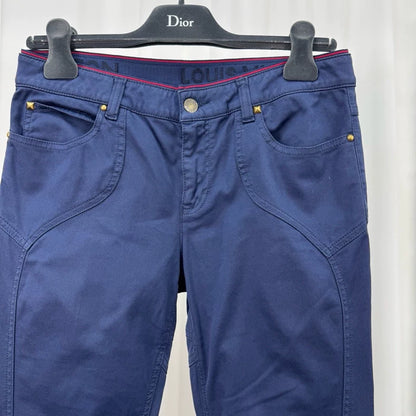 Louis Vuitton Rivet Embroidered Casual Pants-yf