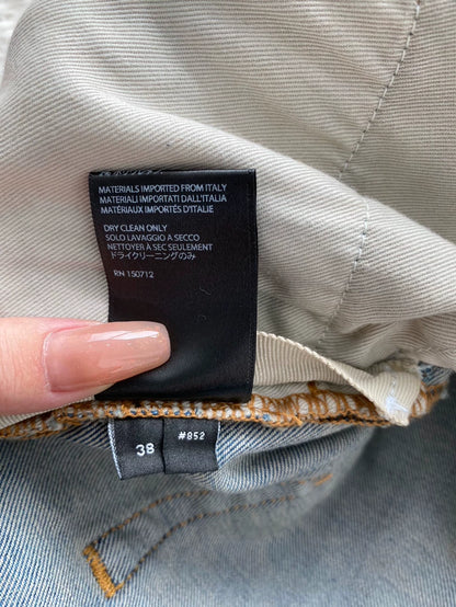 Amiri Blue Pink Floral Patchwork Jeans