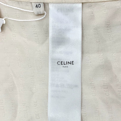 Celine Yellow Button Cashmere Weave Jacket