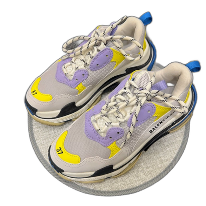 Balenciaga Triple Sneakers in Purple Yellow White