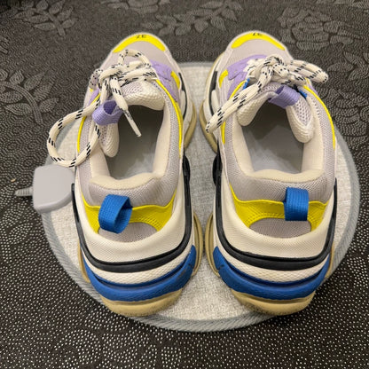 Balenciaga Triple Sneakers in Purple Yellow White