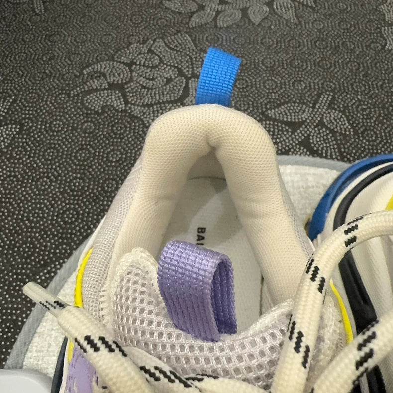 Balenciaga Triple Sneakers in Purple Yellow White
