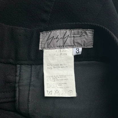 Yohji Yamamoto Black Denim Pants