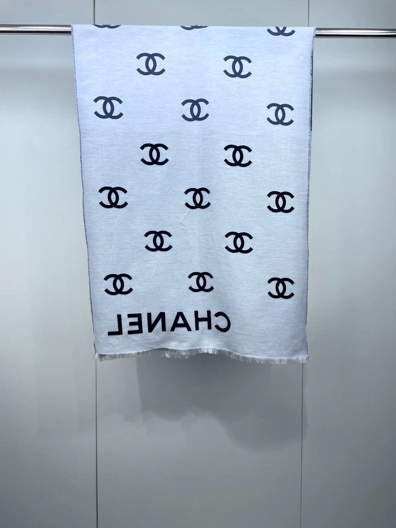 Chanel Gradient Logo Scarf in Three Colors