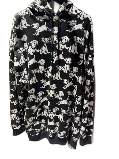 Celine Dog Print Hoodie-zp
