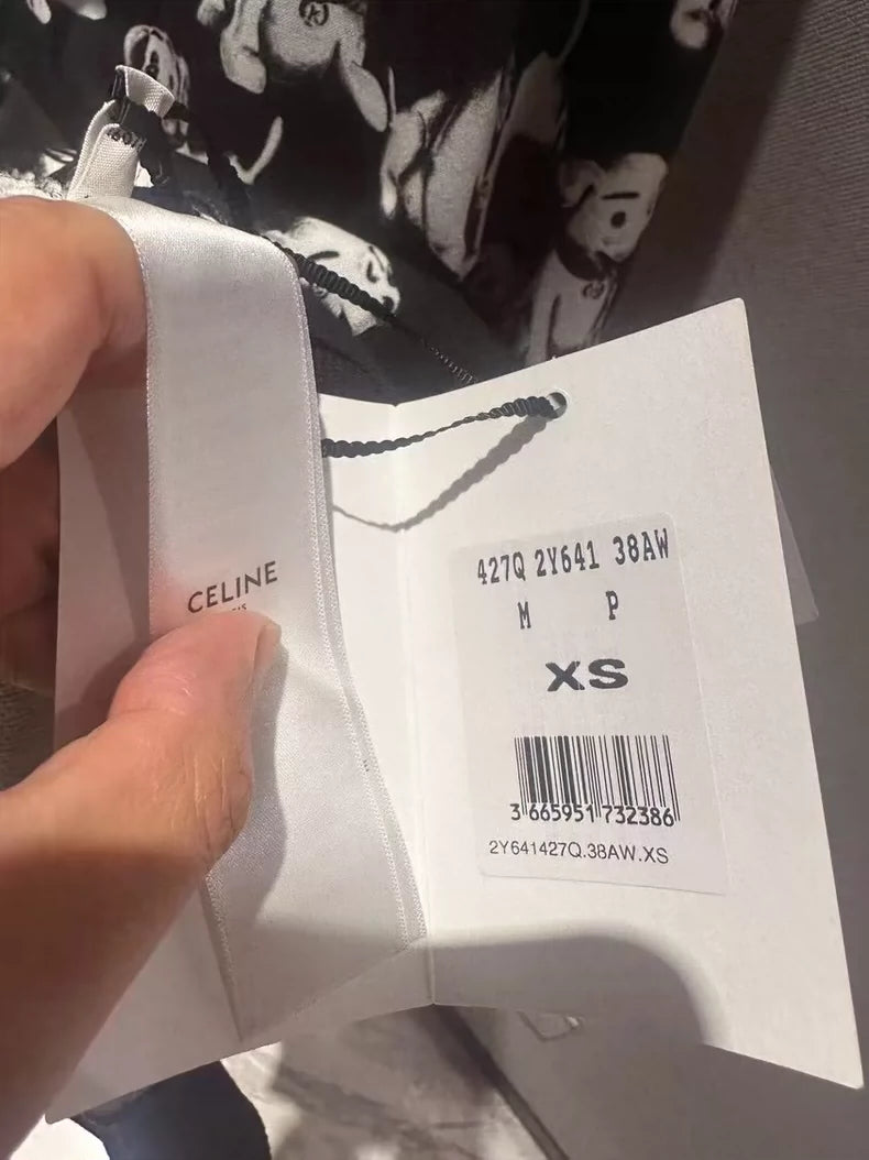 Celine Dog Print Hoodie-zp