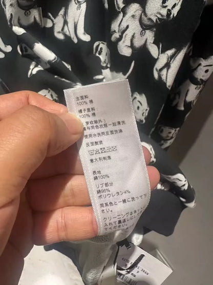 Celine Dog Print Hoodie-zp