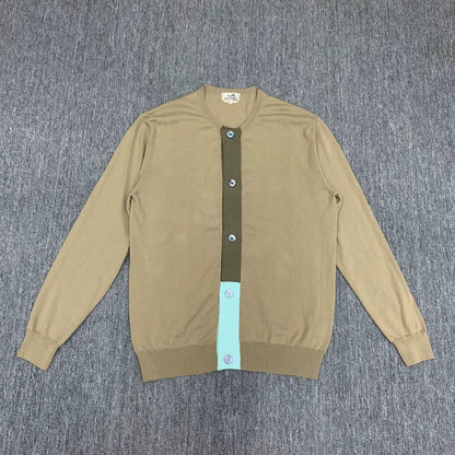 Hermes Beige Knit Cardigan Jacket