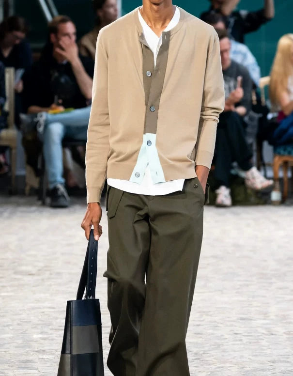 Hermes Beige Knit Cardigan Jacket