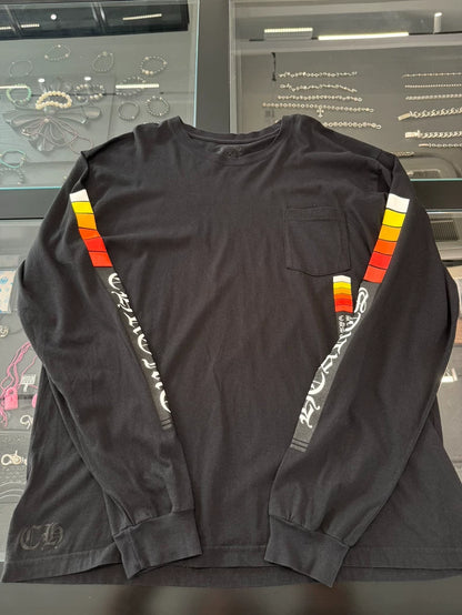 Chrome Hearts Black Print Long Sleeve Shirt-yf