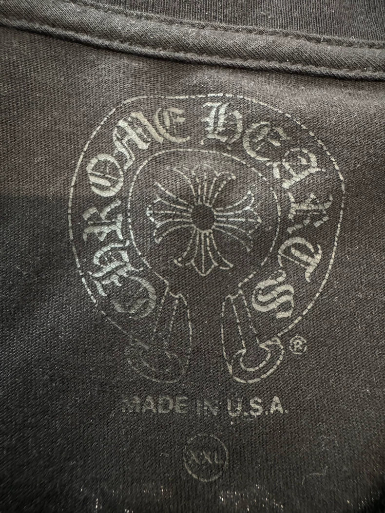 Chrome Hearts Black Print Long Sleeve Shirt-yf