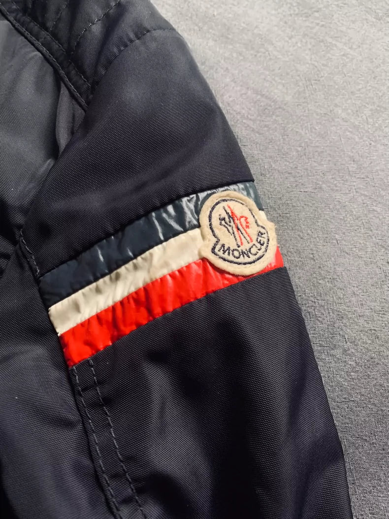 Short Nylon Jacket in Navy Blue